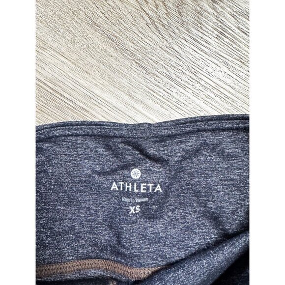 Athleta Gray High Rise Heathered Leggings XS Womens Athletic Active Crop - Picture 4 of 11